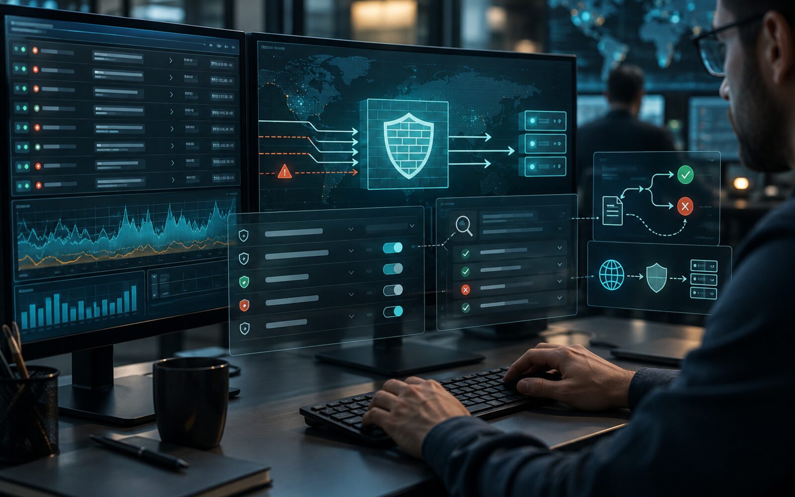 Web application firewall rule tuning and traffic review dashboard